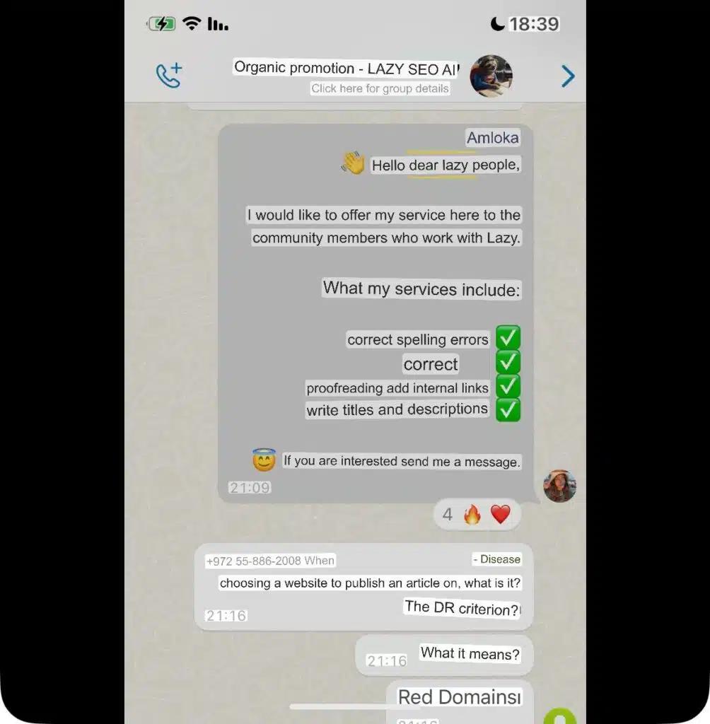 WhatsApp chat